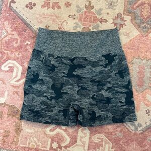 Blue Camo Biker/Gym Shorts